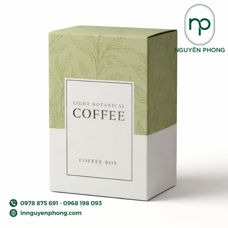 Mẫu in hộp đựng cà phê sáng tạo 